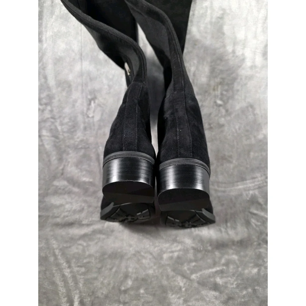 Sam Edelman Pam Black Suede Stretch Over-The-Knee Boots US 5M NWOB‎
